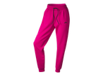 Дамски спортен панталон в цвят фуксия с черна връзка на талията.