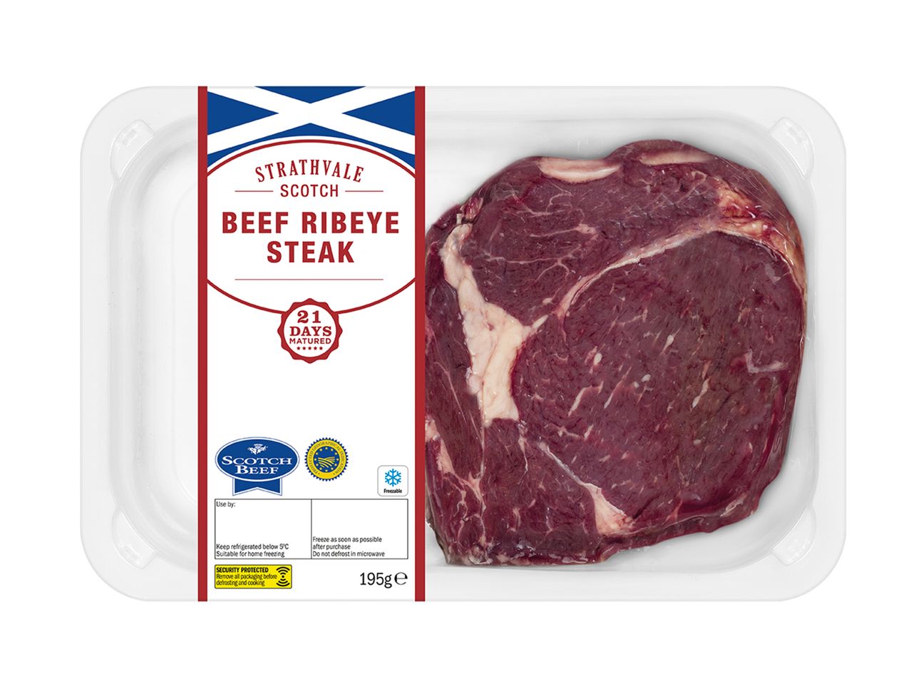 Go to full screen view: Strathvale Scotch Beef Ribeye Steak - Image 1