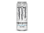 Een witte energiedrank met een klauwlogo en de tekst 'ZERO SUGAR ENERGY ULTRA'.