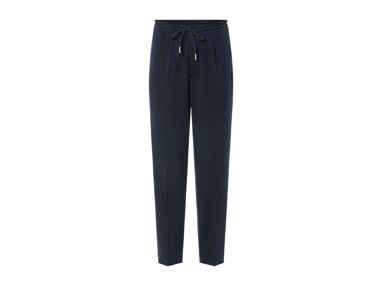 Navy blue BOSS women's drawstring trousers.