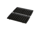 Open waffle maker with square grids