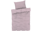 Lila bedding set: duvet, pillow, and pillowcase.