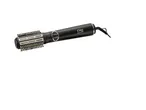 Cien BEAUTY rotating hot air styling brush with black handle and silver barrel