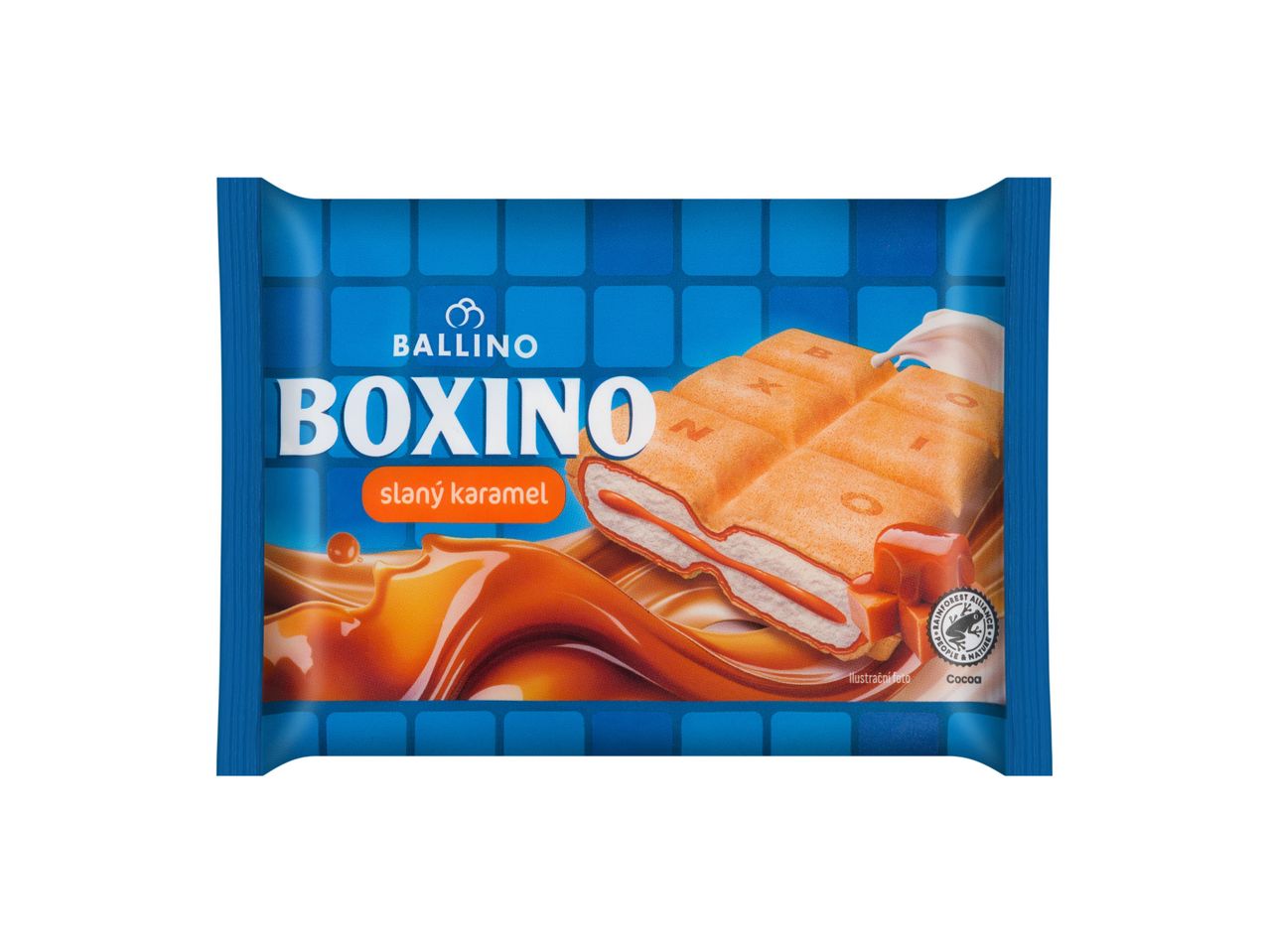 Čokoláda Ballino Boxino se slaným karamelem.