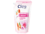 Cien течен сапун за ръце с бадем, refill, хидратиращ.