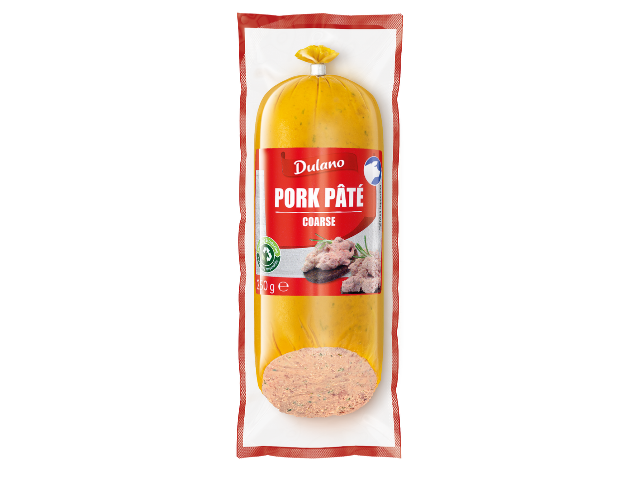 Опаковка с едър свински пастет, 250 гр.