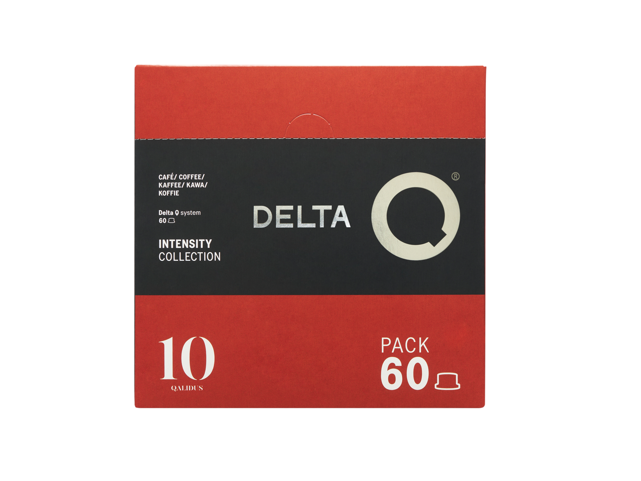 Cápsulas de café Delta Q Qalidus, pack de 60, Coleção Intensidade