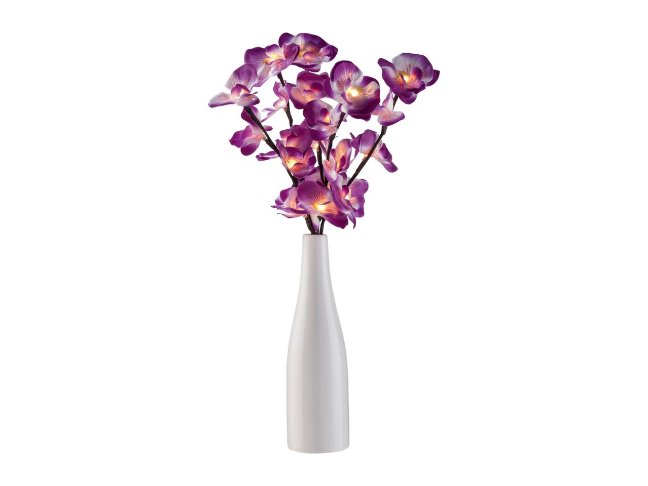 Go to full screen view: Livarno Home Vase with Light-Up Blossom - Image 2