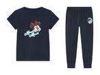 Minnie Mouse børnepyjamas i mørkeblå med tryk.