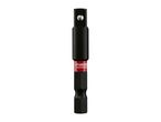 A black hex shank to square drive adapter with a red band.