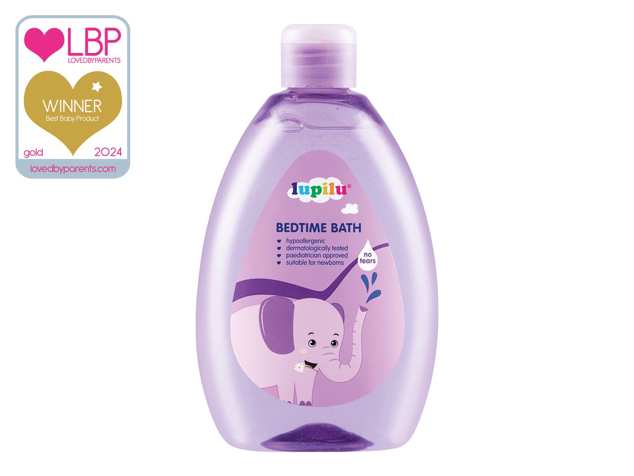 Lupilu bedtime bath, awarded best baby product 2024.