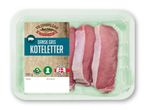 Pakke med Vilstrupgård Danish Gris Koteletter, 500g.