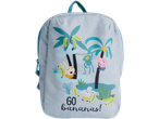 Sac à dos enfant Peppa Pig avec des singes et des bananes.