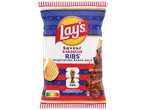Un paquet de chips saveur barbecue ribs, inspiration États-Unis, avec le logo FIFA.