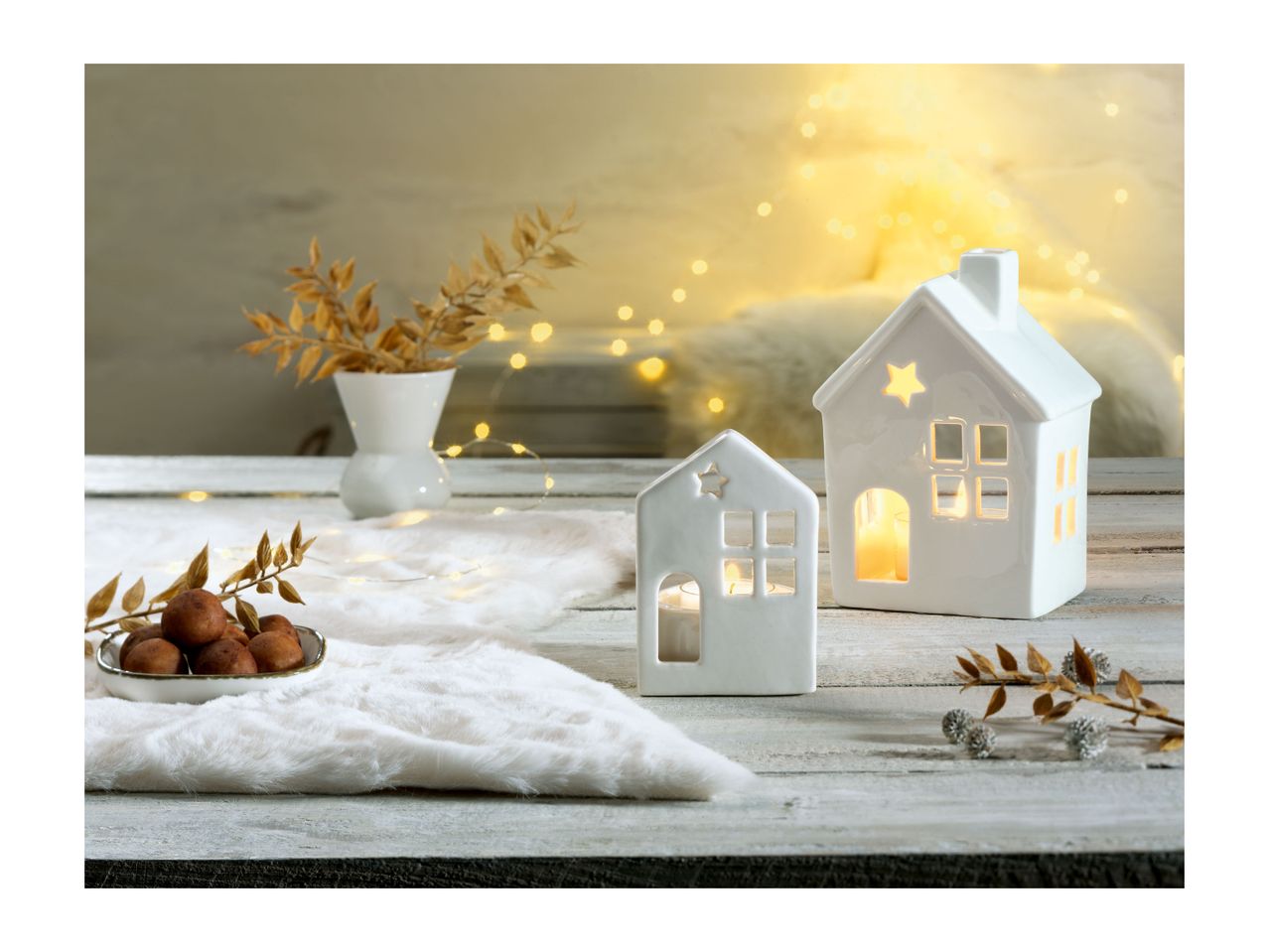 Go to full screen view: Livarno Home Tealight Holder Set/ Decorative Christmas Trees - Image 4