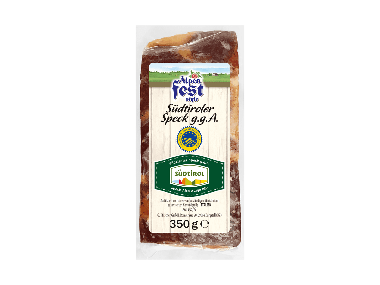 Eine Packung Feinkost Speck vom Hersteller 'Foma' (200g).