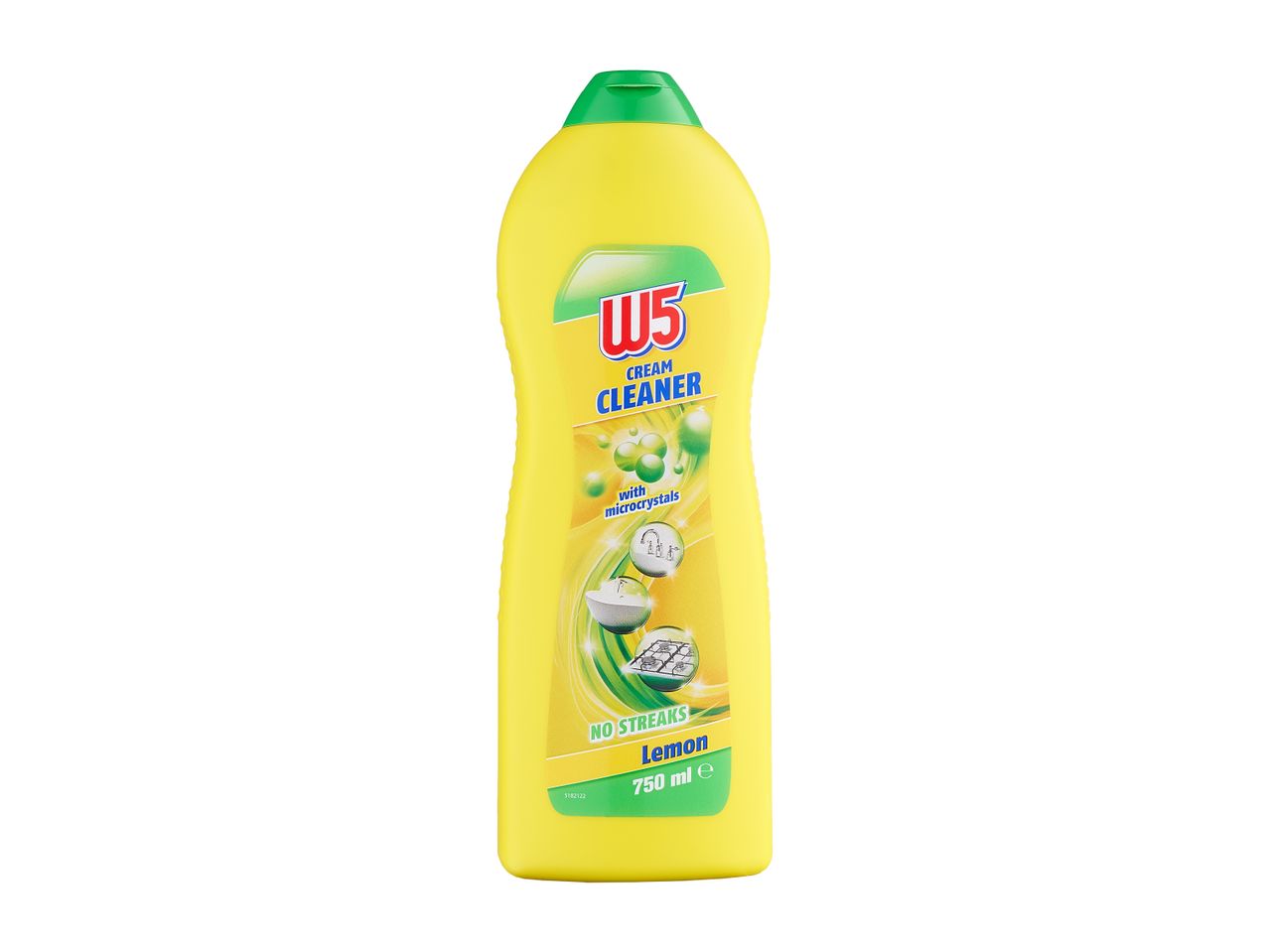 Geltonas W5 kreminis valiklis su citrinų kvapu, 750 ml.