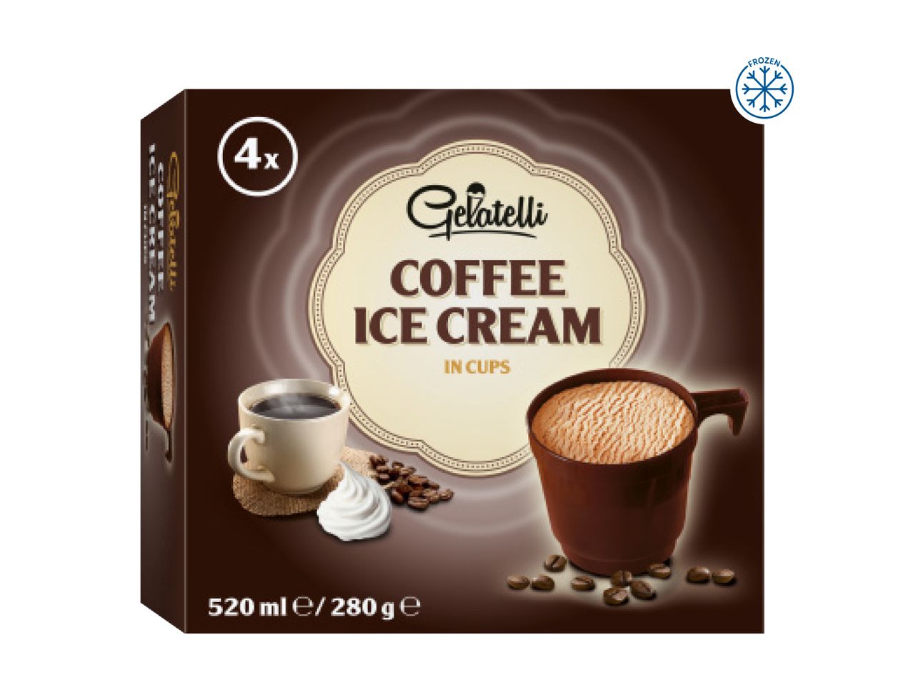Ghirardelli Coffee Ice Cream mix, 4 servings, 250g.