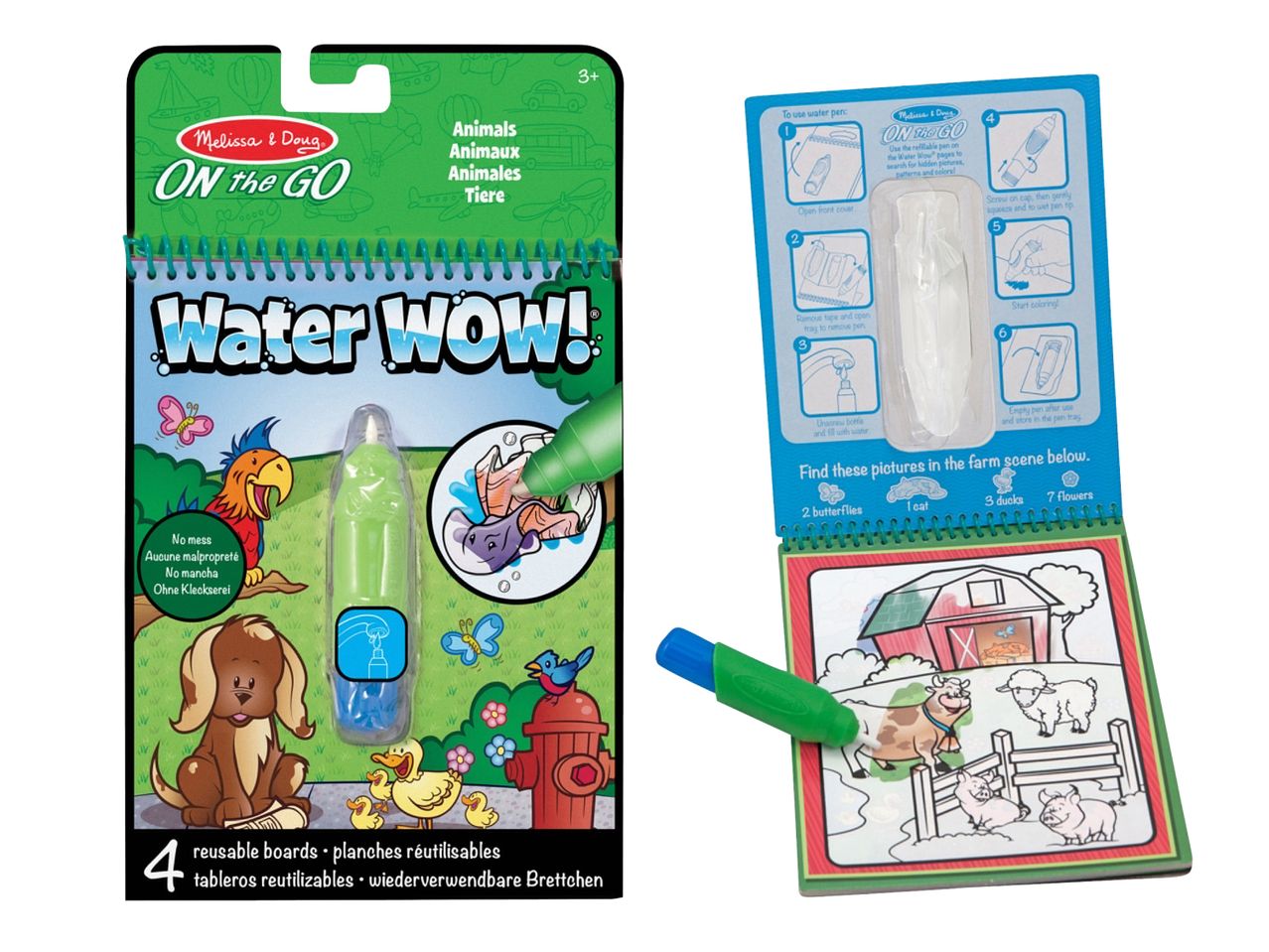 Melissa & Doug Wassermalbuch, Bauernhoftiere.