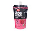 Milbona High Protein Raspberry Quark-Yoghurt knijpzakje, laag in vet, 25g proteïne.
