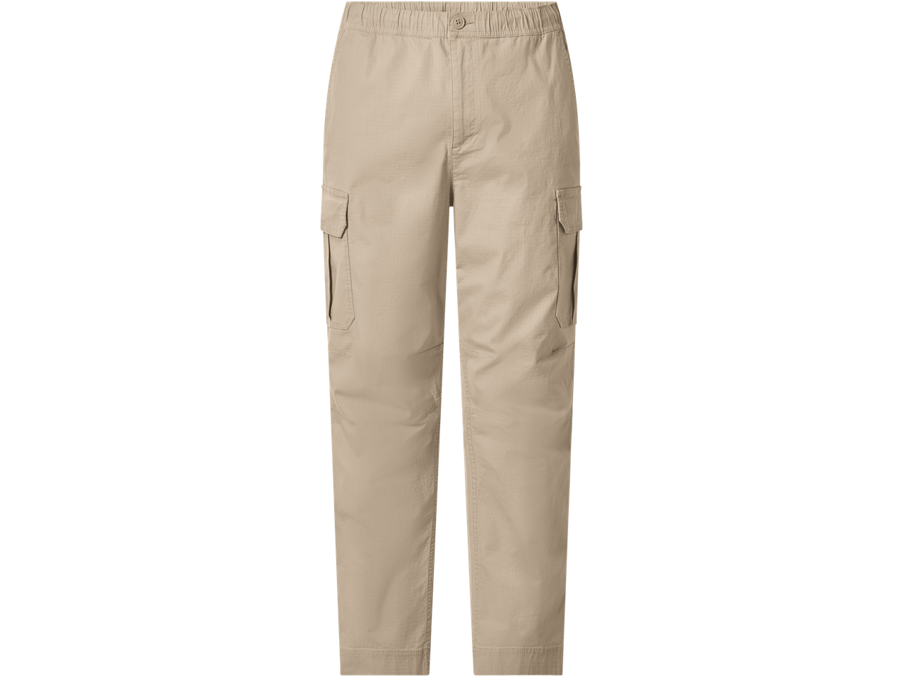 Esmara meeste beežid cargopüksid, elastse vöökoha ja taskutega.