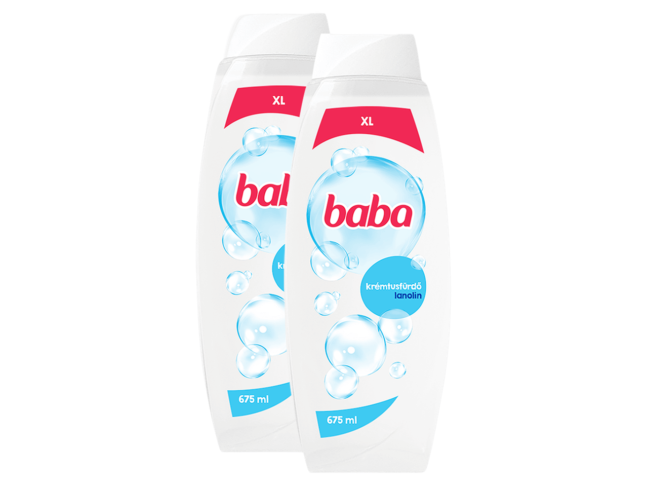 Két darab 675 ml-es krémtusfürdő lanolinnal