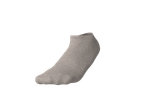 Meias curtas Esmara para mulher em cinzento claro, de tecido canelado.