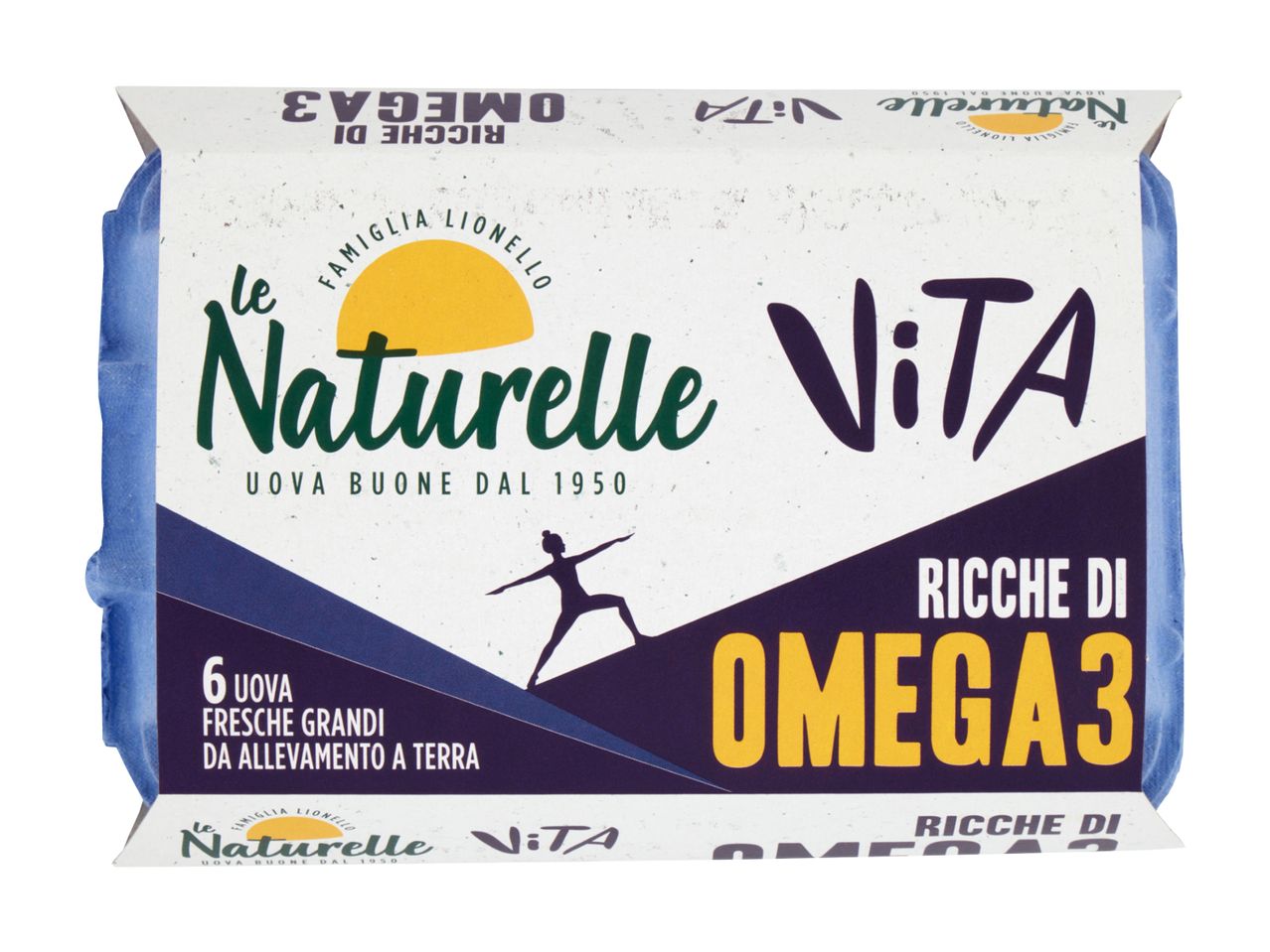 Confezione di uova Le Naturelle Vita, ricche di Omega 3.