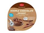 Milbona Double Chocolate Dessert: topped with chocolate flavour whipped cream.