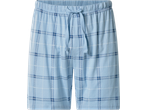 Pantaloni scurți de pijama în carouri albastre ESMARA MEN cu șnur