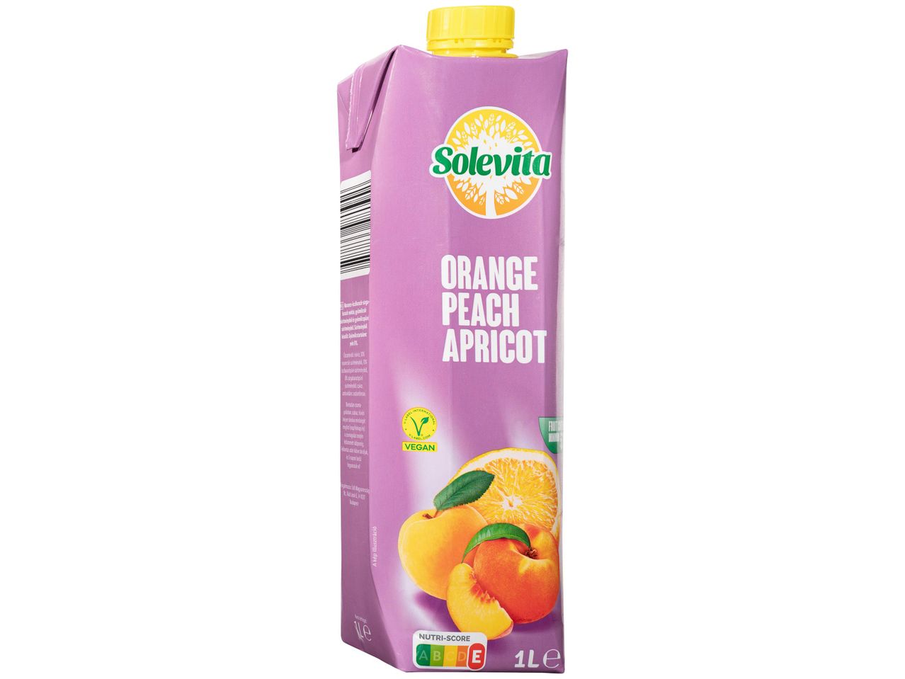 Solevita narancs, őszibarack és sárgabarack nektár, 1 literes kiszerelésben