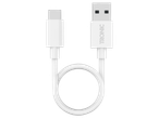 Бял USB-C към USB-A кабел за зареждане и данни, с надпис TRONIC на USB-A конектора.
