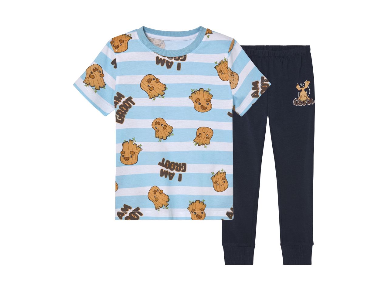 Sød børnepyjamas med Groot-print.