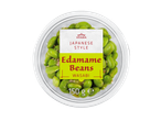 Edamame beans with wasabi, Japanese style, in a clear container, 150g.