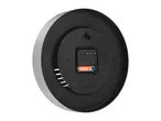 Back of a wall clock with a Tronic battery inserted