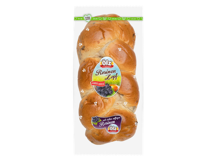 Mazsolás fonott kalács