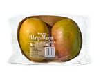 Twee mangos, klaar om te eten.