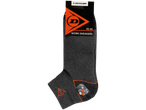 Dunlop work socks, dark grey with orange details.