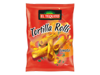 El Tequito Tortilla ritinėliai, pomidorų skonio, 125g pakuotė.