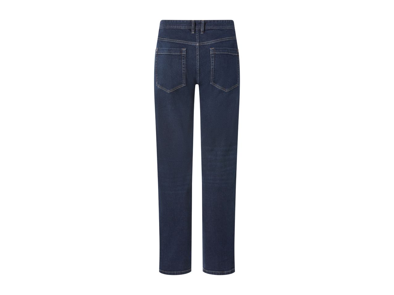 Dark blue women's jeans, back view