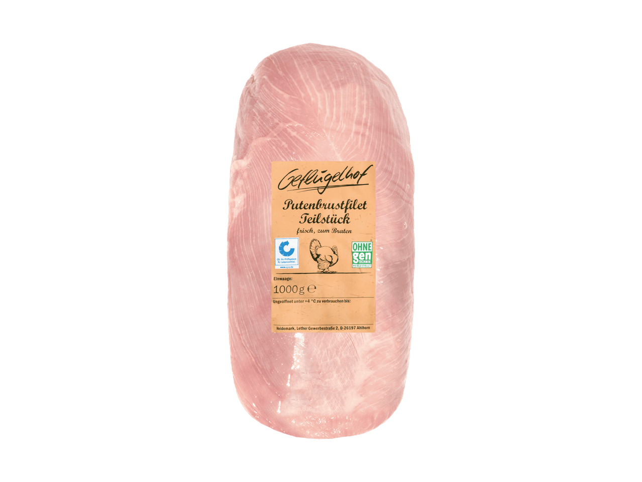 Geflügelhof Putenbrustfilet Teilstück, frisch, zum Braten, 1000g