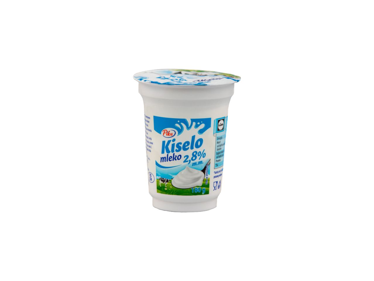 Pilos kiselo mleko 2,8% m.m. u čašici od 180g.