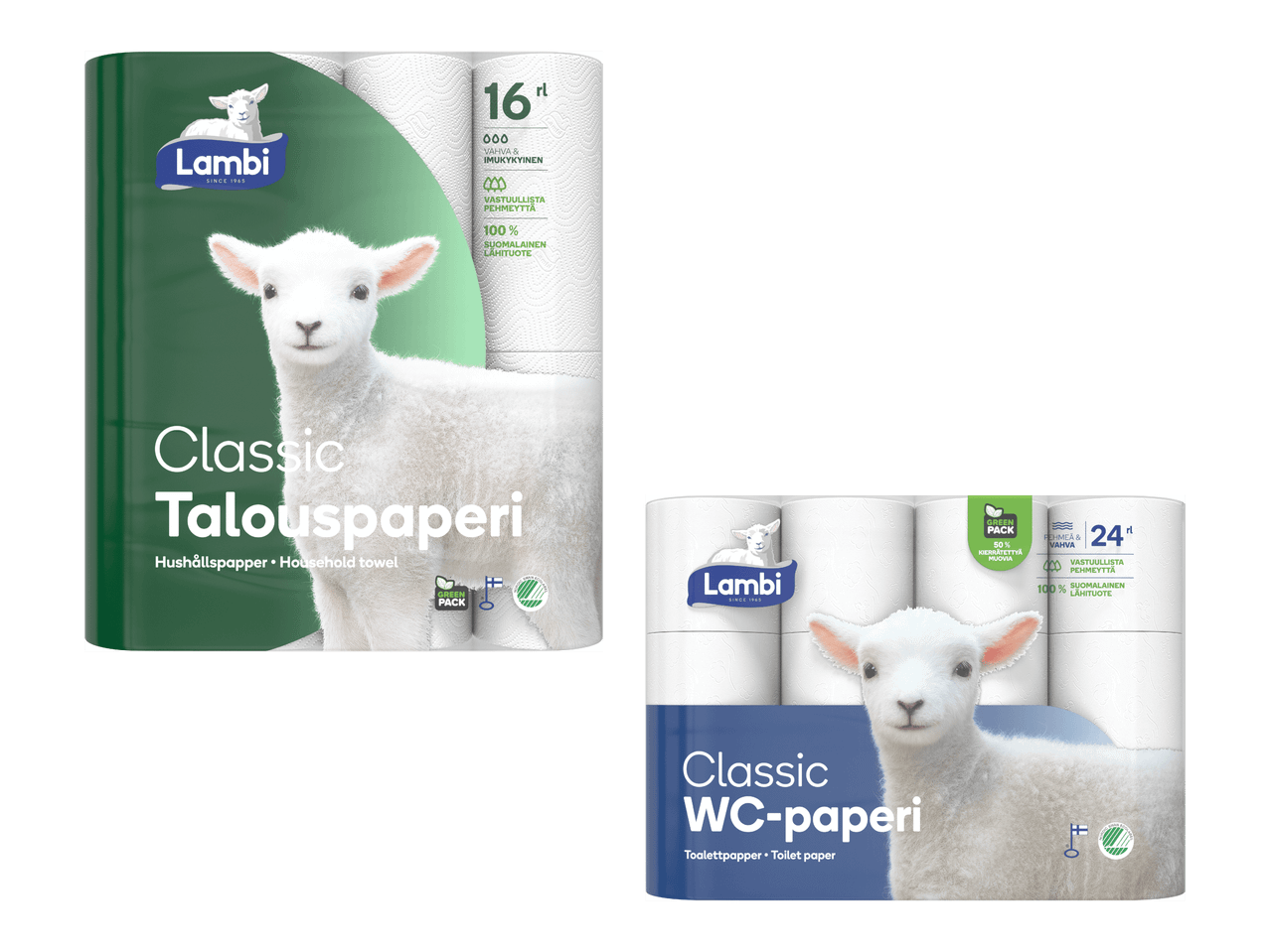 WC-paperi ja talouspaperi
