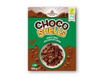 Choco Shells crunchy chokolademorgenmadsprodukt med vegansk og Fairtrade-mærke, 500 g.