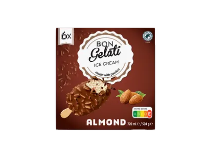 Vaniliniai ledai su migdolais