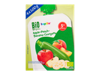 Plicuri Lupilu Bio cu piure de mere, piersici, banane și dovlecei (4x100g).