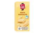 Fin Carré White Chocolate bar with Fairtrade cocoa, showing nutritional information.