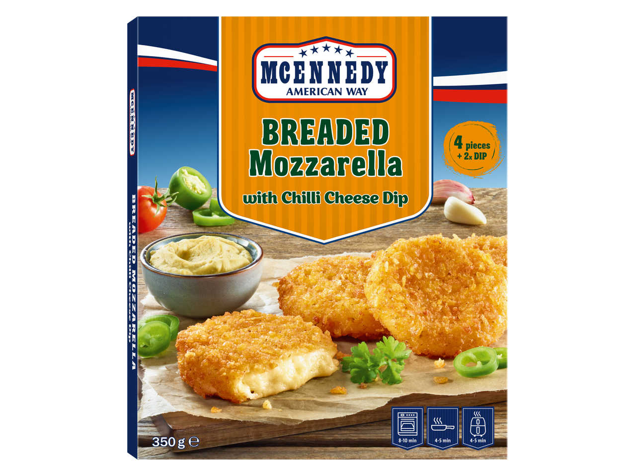 McEnnedy panēta Mocarella ar čili siera mērci, 350 g