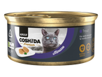 Coshida Premium Trout Mousse cat food can for adult cats, 85g.