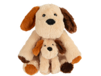 Lupilu Mom and Baby Plush Toys: Two plush dog toys, one large and one small.